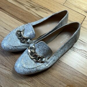 Silver Chain Loafers